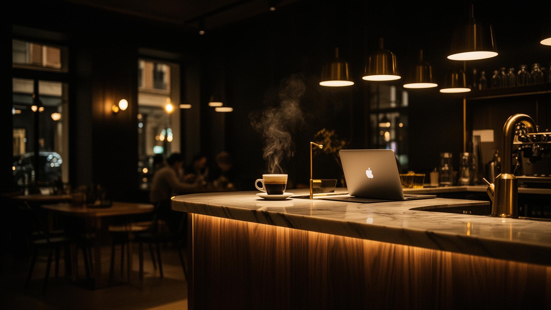 Profesionales colaborando en Nova Workspace Café